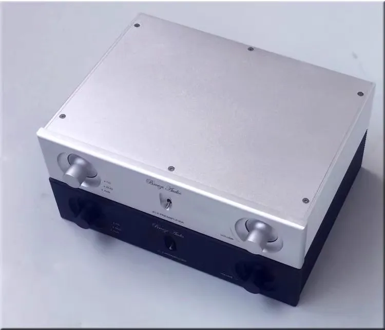 BRZHIFI Chassis Audio New YIA JC2 Preamplifier  Aluminum Chassis 2606A Double Knob Power Amplifier Box Case DIY