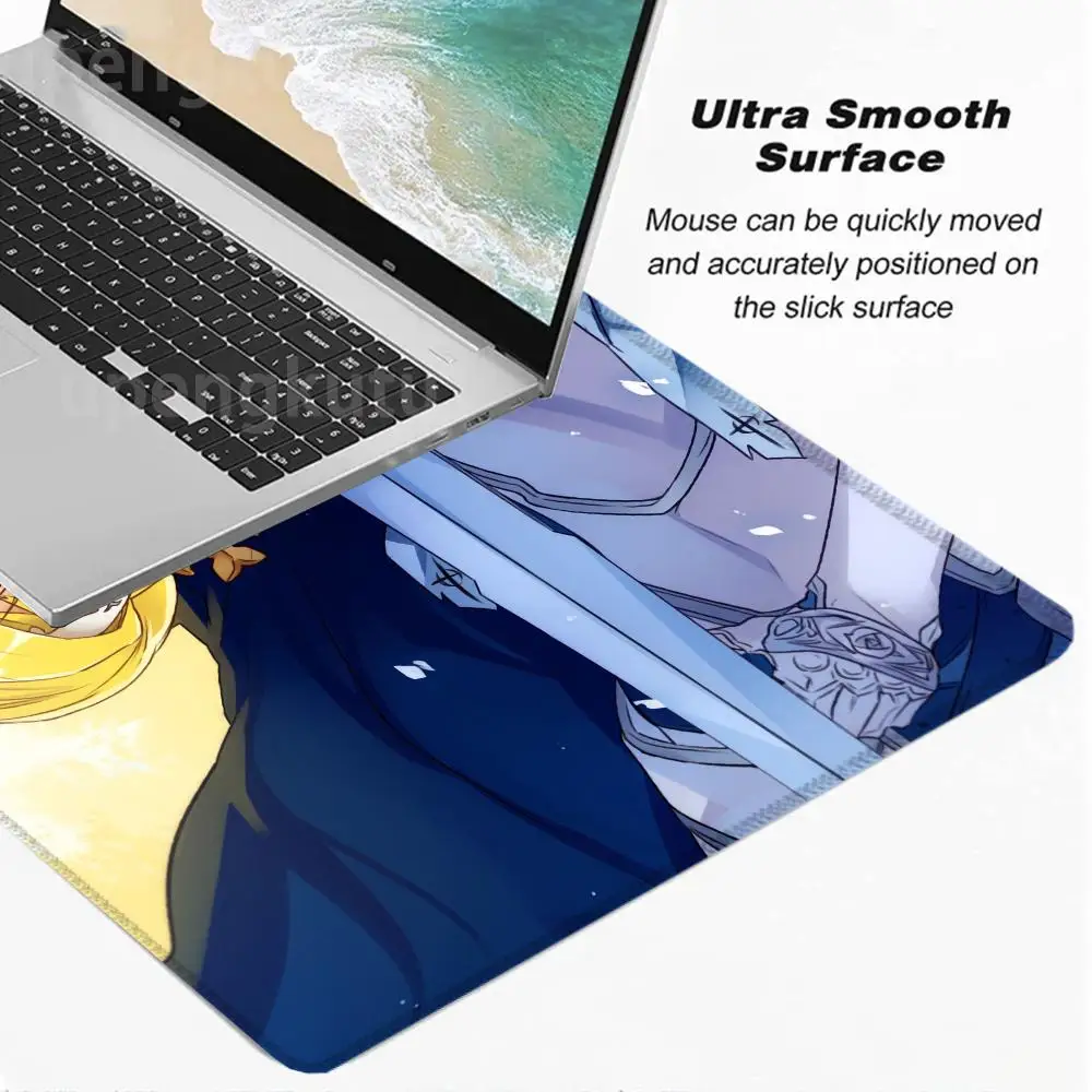 Sword Art Online Mouse Pad Non-Slip Purple art Gaming mats Valorant Rubber Cartoon Large Game Edge pk control locking Mousemat