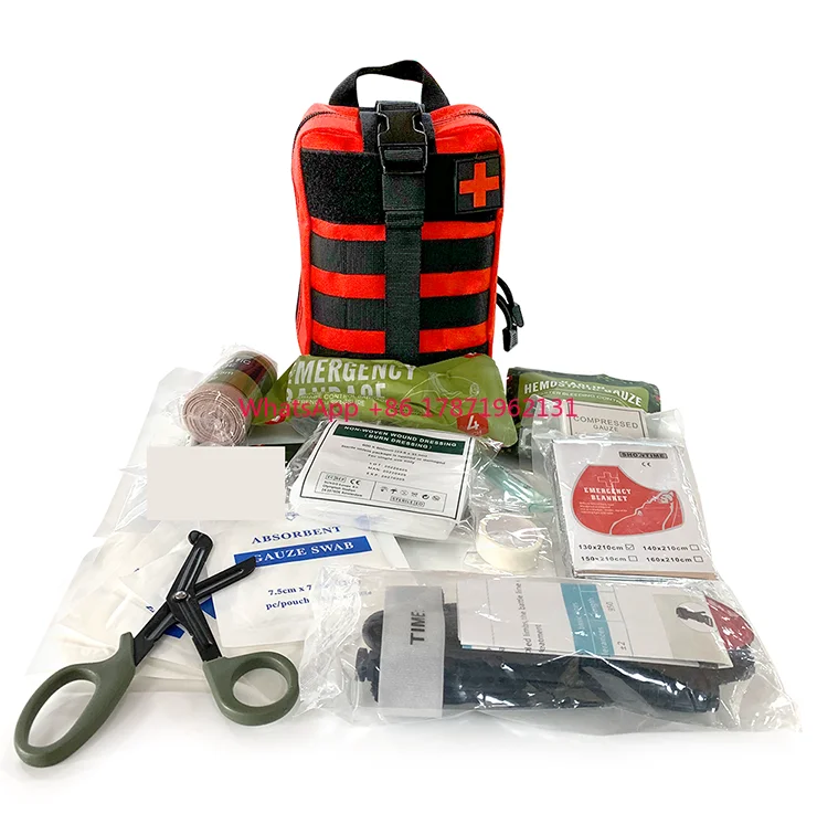 Custom survival full body manikan trauma ifak responder bags best oxford cloth first aid kit with dressing for outdoor