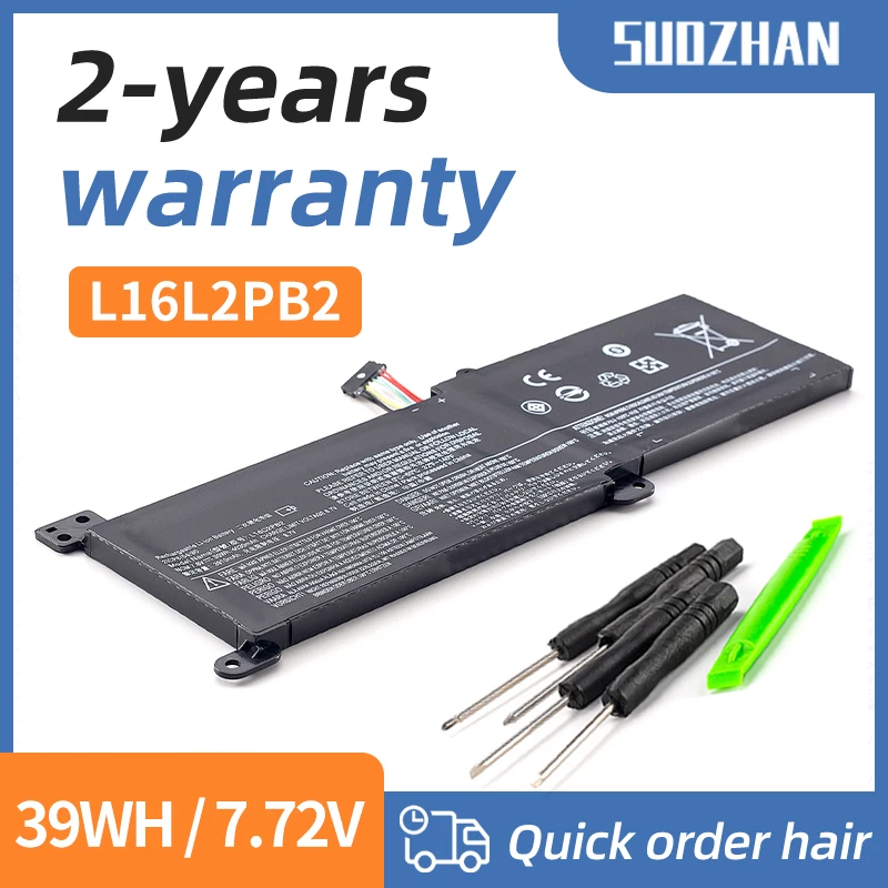 SUOZHAN L16L2PB2 L16M2PB2 L16C2PB2 L16M2PB1 Laptop Battery For Lenovo IdeaPad 520-15IKB L16S2PB1 L16L2PB3 L16C2PB1 L17L2PF1 L17M