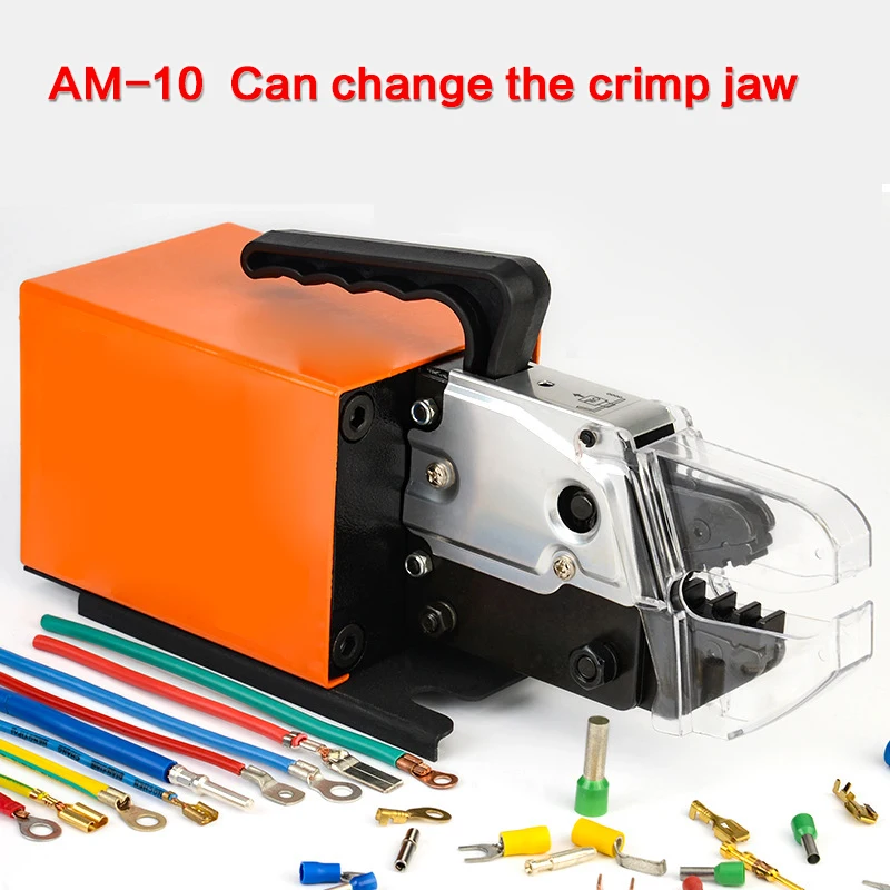 AM-10 Small Pneumatic Single Terminal Wire Crimper Tools Semi-Automatic Bulk Terminal Crimping Machine