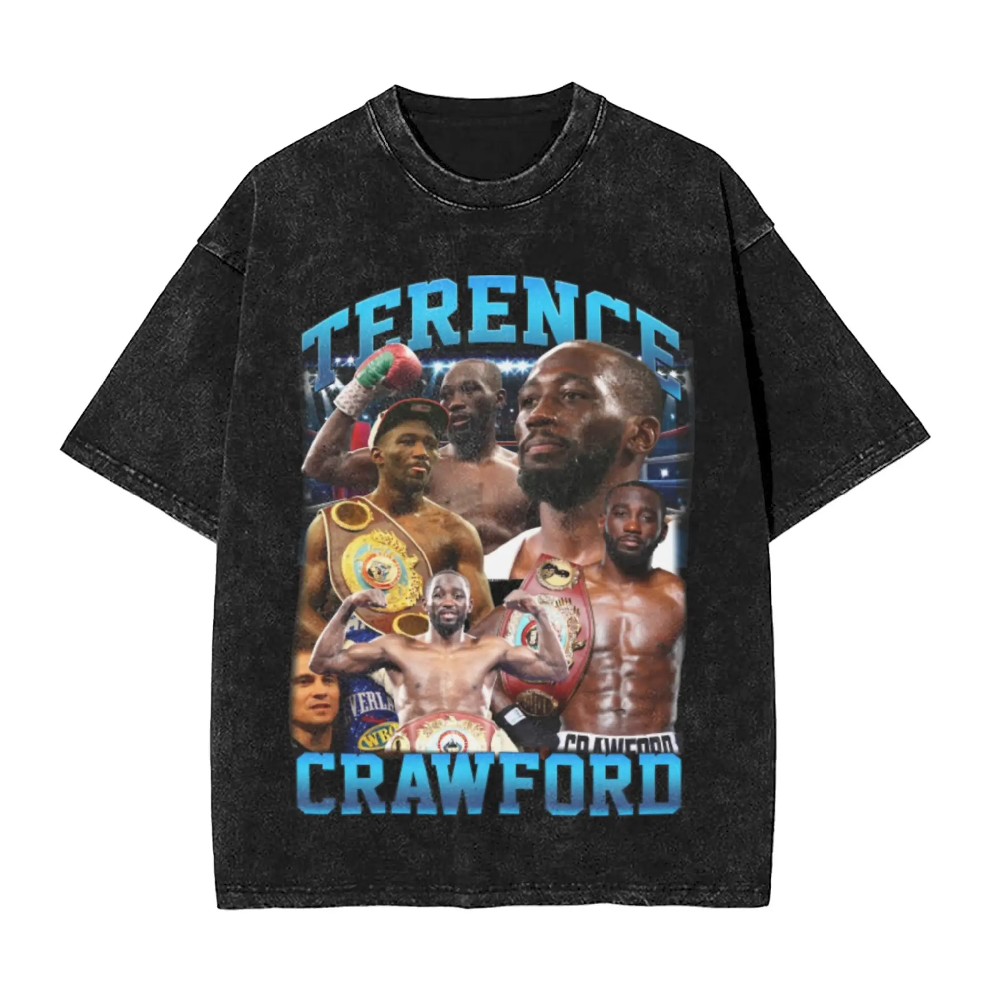 الرجال Terence كروفورد تي شيرت تي شيرت الصيف خمر قصيرة الأكمام تي شيرت س الرقبة الجدة عادية تي شيرت رخيصة