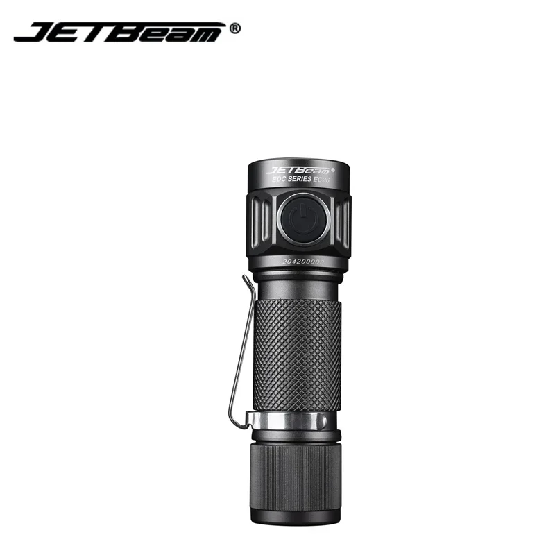 JETBEAM EC26 High-powerful LED Flashlight 3600Lumens Tactical 18650 Torch Light Lamp Mini EDC Flashlight Outdoor Hunting