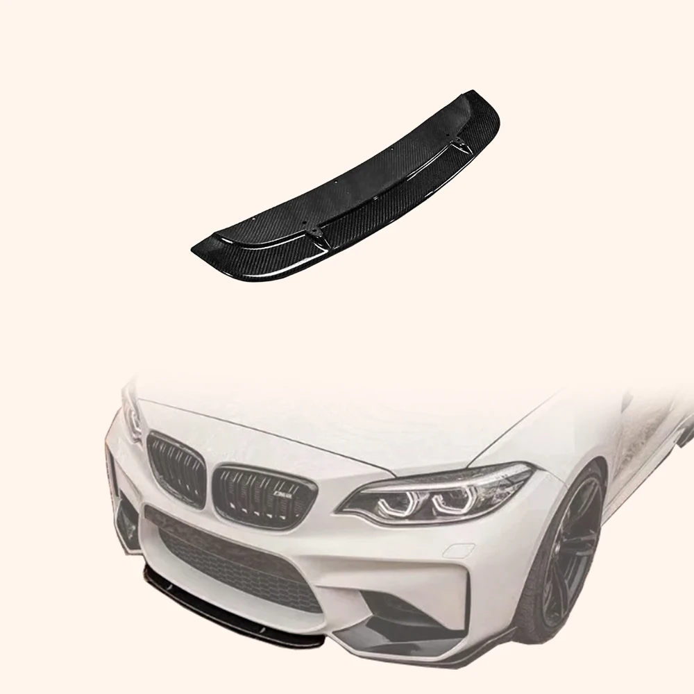 

For BMW M2 F87 Coupe 2016-21 Carbon ST Style Front Bumper Center Lip Diffuser