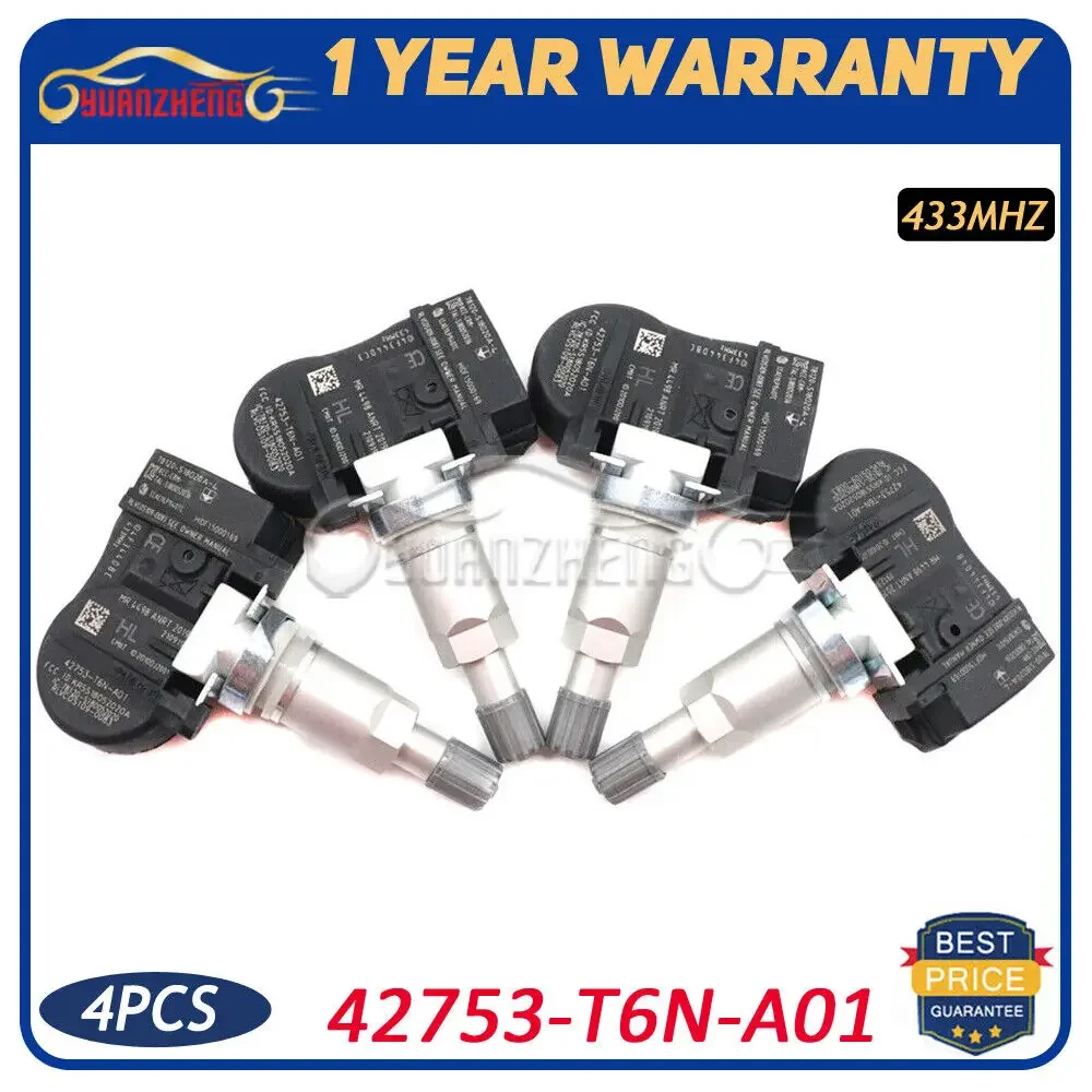 Xuan TPMS 42753-T6N-A01 система контроля давления в шинах для Honda Odyssey Pilot Ridgeline Acura NSX RDX TLX 433 МГц