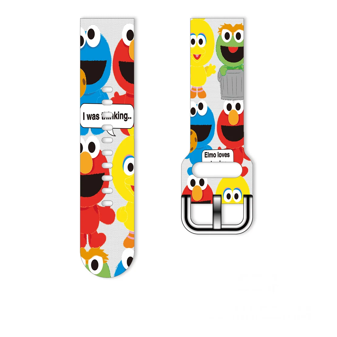 

MINISO Sesame Street 20mm Watch Strap for Samsung Galaxy Watch 7/6 40mm 44mm Band Replaceable Bracelet for Amazfit Balance 5Pro