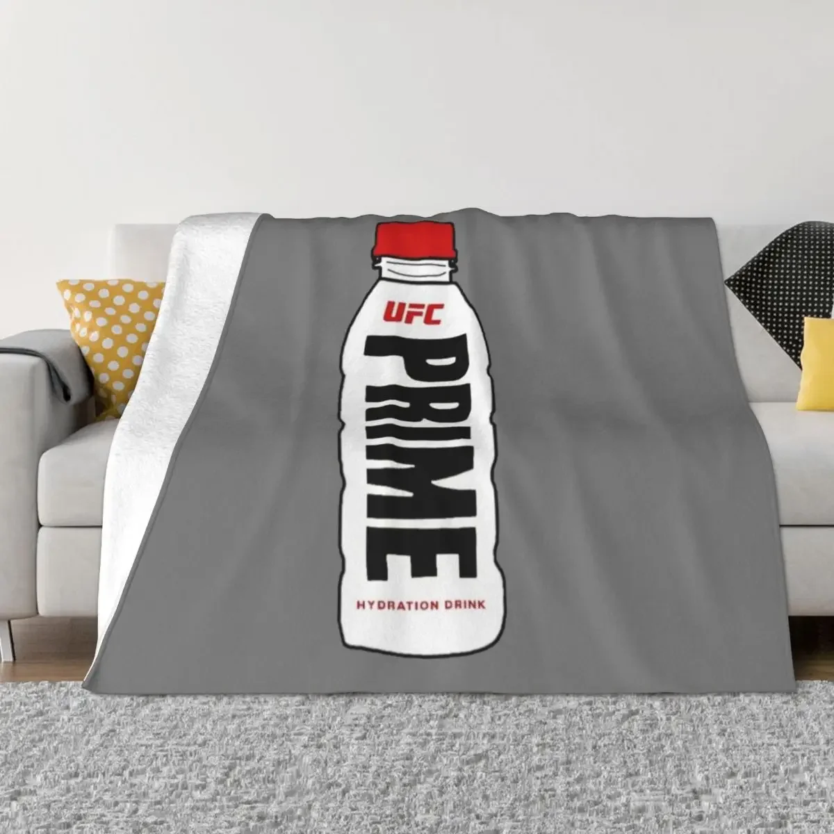 PRIME HYDRATION MMA BOTTLE Throw Blanket Stuffed Blankets Large Blanket