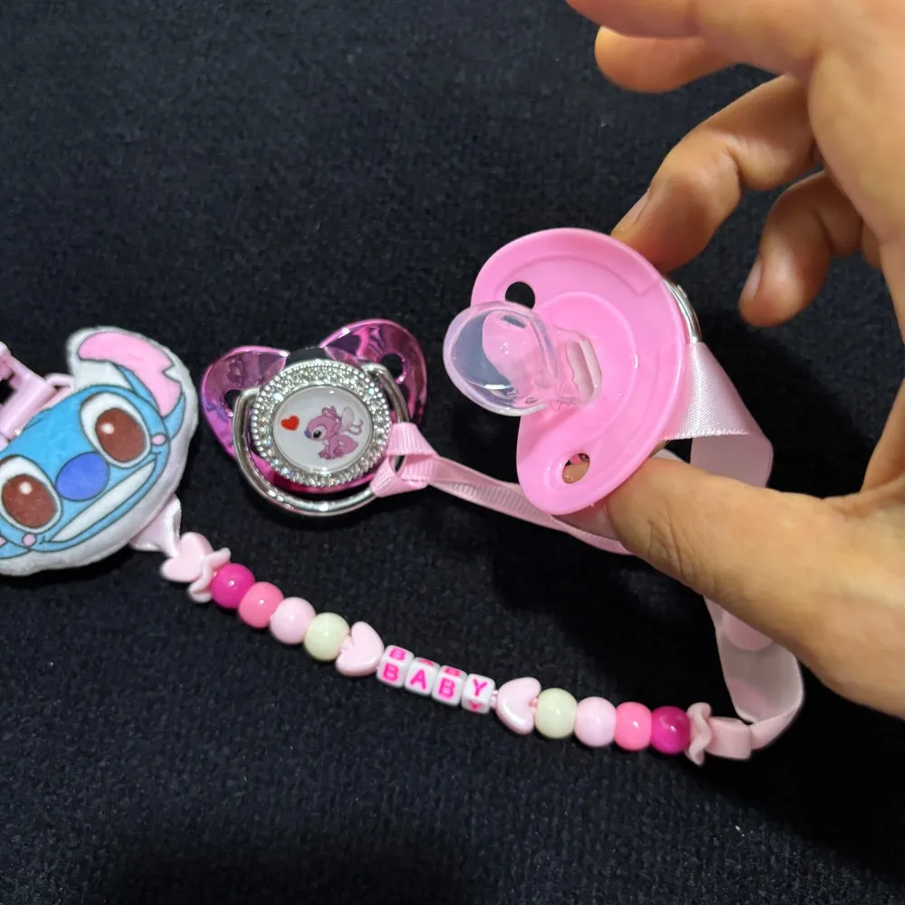Baby Pacifier Clip Custom Name Engraved Silicone Soother Holder Chain Anti-Lost Dummy Catcher for Newborn hat & baby stocking view 4