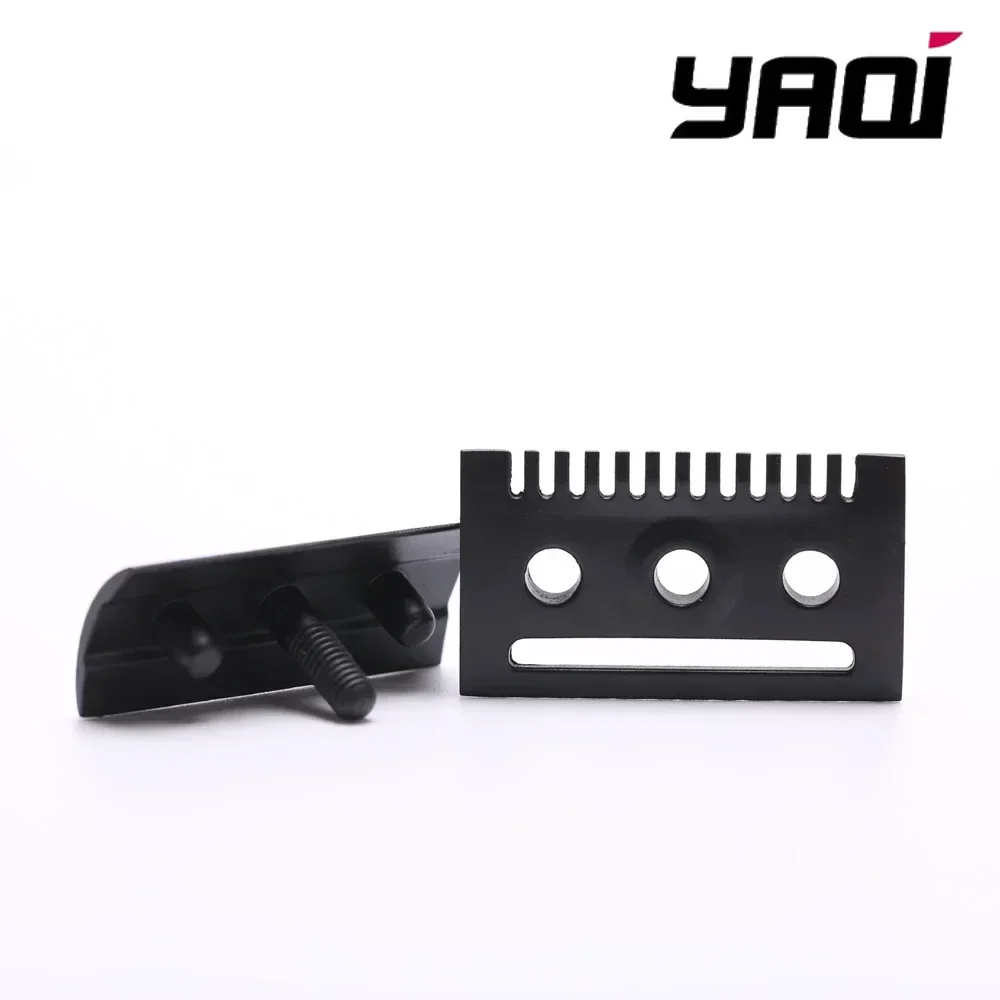 Мужская бритва «The FLIPSIDE by Yaqi» с двойной расческой и двойным уровнем агрессива, мужская бритвенная головка с двойным лезвием черного цвета