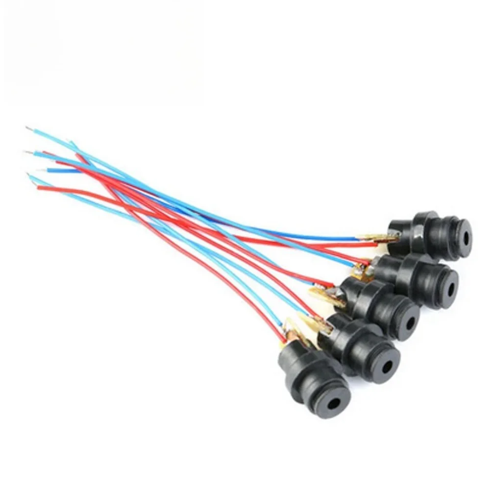 Red Dot Laser Head 4.5V Plastic Threaded Connector Lens Pre Focused 10Pcs for DIY