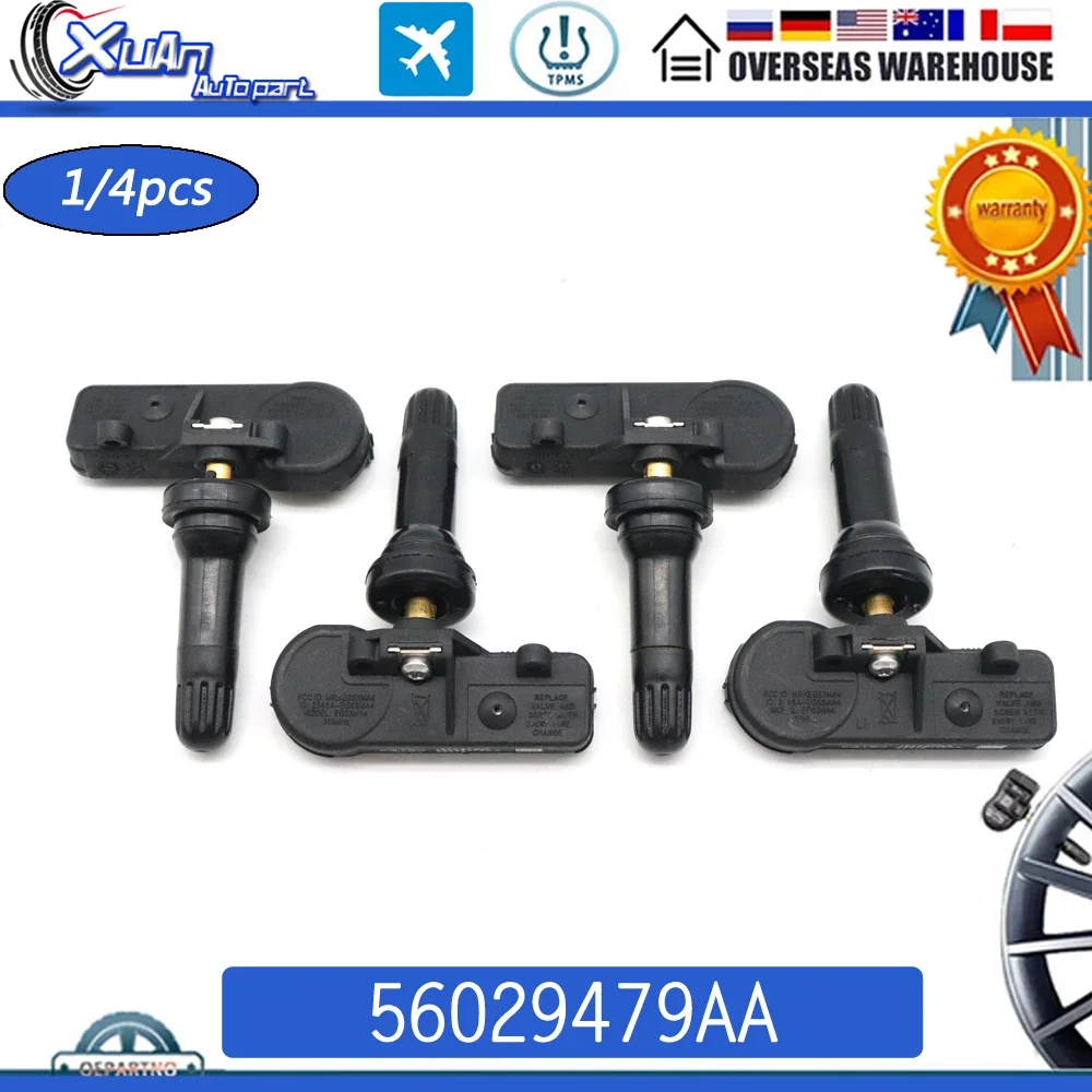 1/4PCS TPMS Tire Pressure Monitor Sensor 56029479AB 56029479AA For Chrysler SEBRING Aspen Crossfire Dodge Durango Jeep Patriot