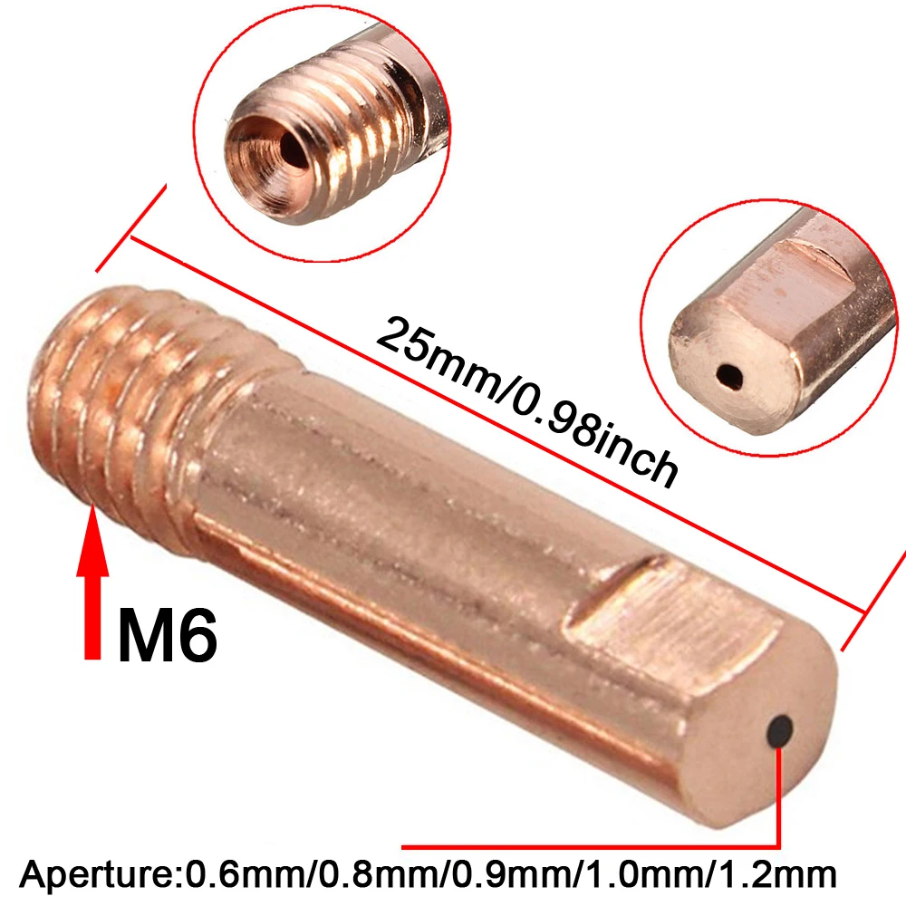 Imagem -06 - Tocha de Soldagem com Suporte Cerâmico Bico Ponta Consumíveis Mig14ak 0.6 mm 0.8 mm 0.9 mm 1.0 mm 1.2 mm 14 Pcs