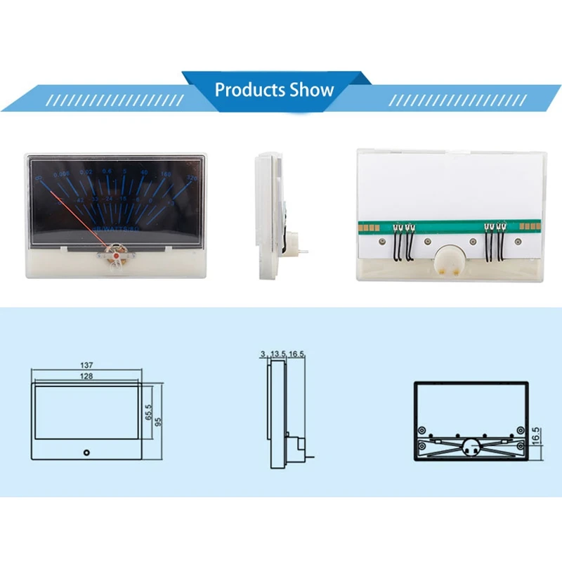 Driver Board P-134 VU Meter Drive Board VU Meter Audio Backlight Analog Digital Power Meter