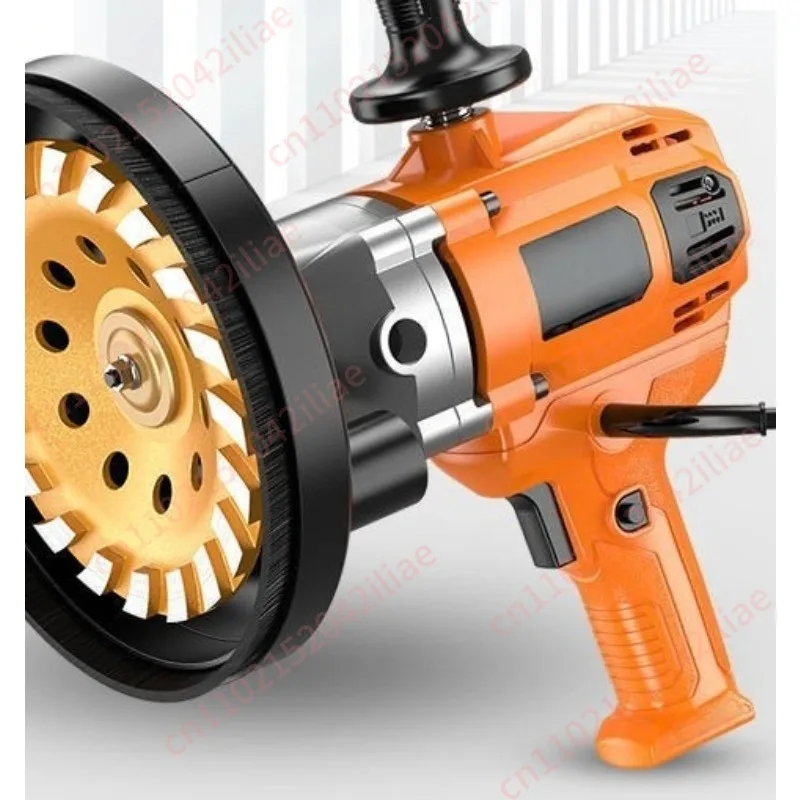 Concrete Grinder Cement Block Grinder Wall Planer Multi-Function Rough Grinder Polishing Machine High-Power Concrete