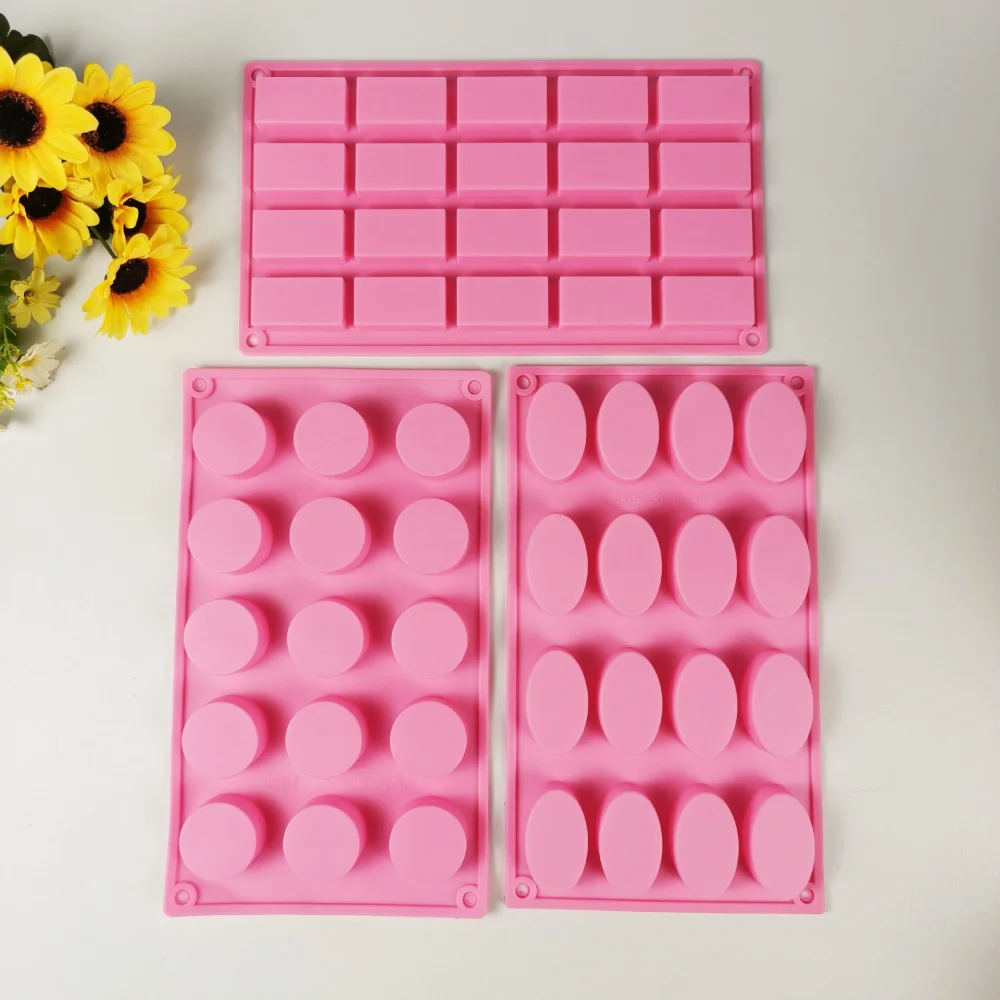 Molde de silicona de 15 cavidades pequeñas y redondas para jabón, molde para pastel, molde para gominolas, herramienta para hacer jabón y chocolate