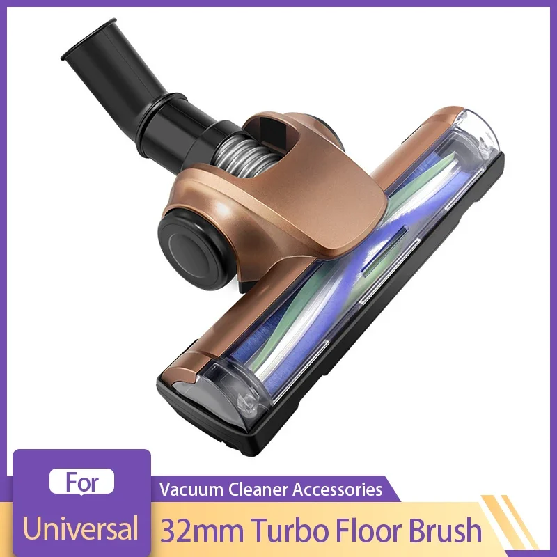 32mm Universal Nozzle Turbo Floor Brush For Electrolux Philips Samsung Haier Midea Rowenta Vacuum Cleaner PartsTurbo Brush Head