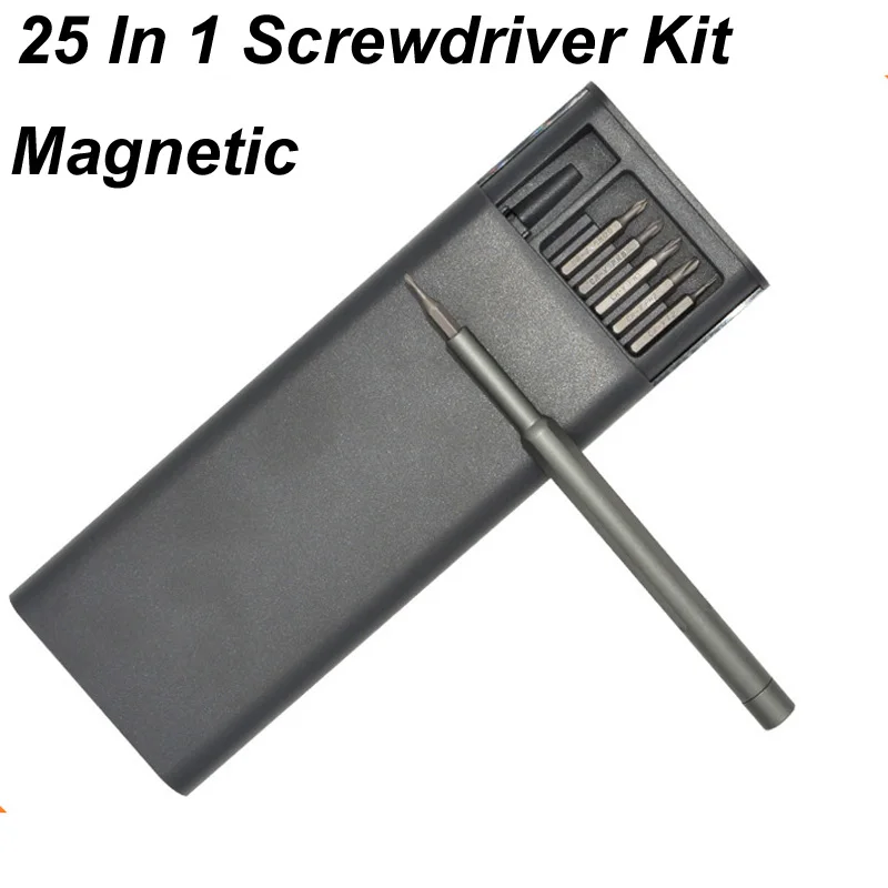 25 In 1 Screwdriver Kit Magnetic Bits Phillips Torx Hex Precision DIY Dismountable Tool Case For Home PC Mobile Phone Repair