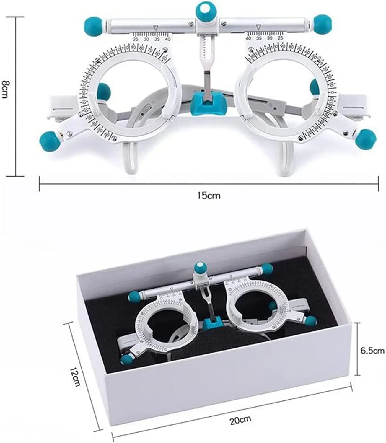 Optical Instrument Trial Lens Frame Super Light Titanium Ophthalmic Made Adjustable