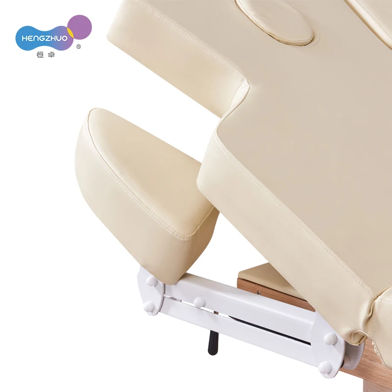 Mesa de masaje con elevación eléctrica, base de textura de madera, cama de salón, spa, con función de memoria, varios colores opcionales