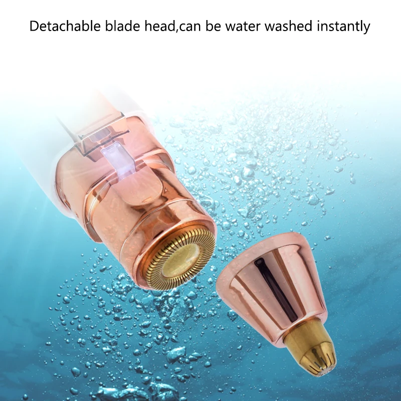 2 في 1 الكهربائية أداة قص الحواجب USB قابلة للشحن مزيل الشعر المرأة ماكينة حلاقة مصباح ليد سيدة لنزع الشعر الحلاقة الوجه ماكياج أداة