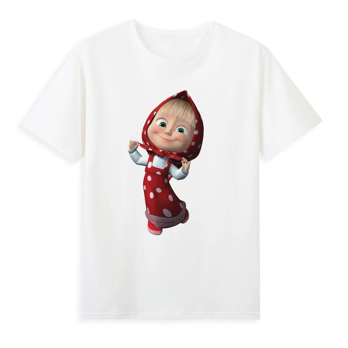 Little Red Riding Hood Cute Little Girl 3D T-shirt Original Brand Summer Short Sleeve Tees Lovely Shirt For Women