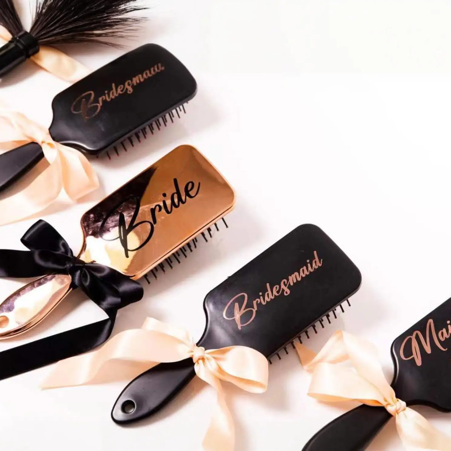 Personalised Hair Brush Wedding Bridesmaid gift Custom Air Cushion Hair Comb Bride Present Birthday Valentines Gift anniversary