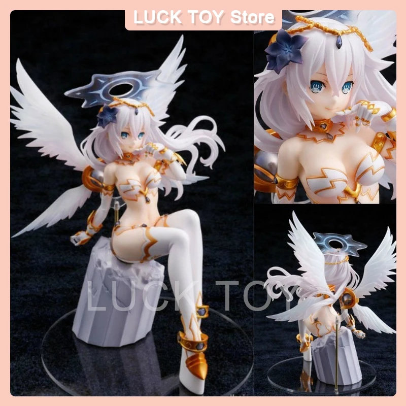 22CM Anime Noire Hyperdimension Neptunia 4Goddesses Black Heart Noire PVC Action Figures Statue Collectible Model Toys Doll