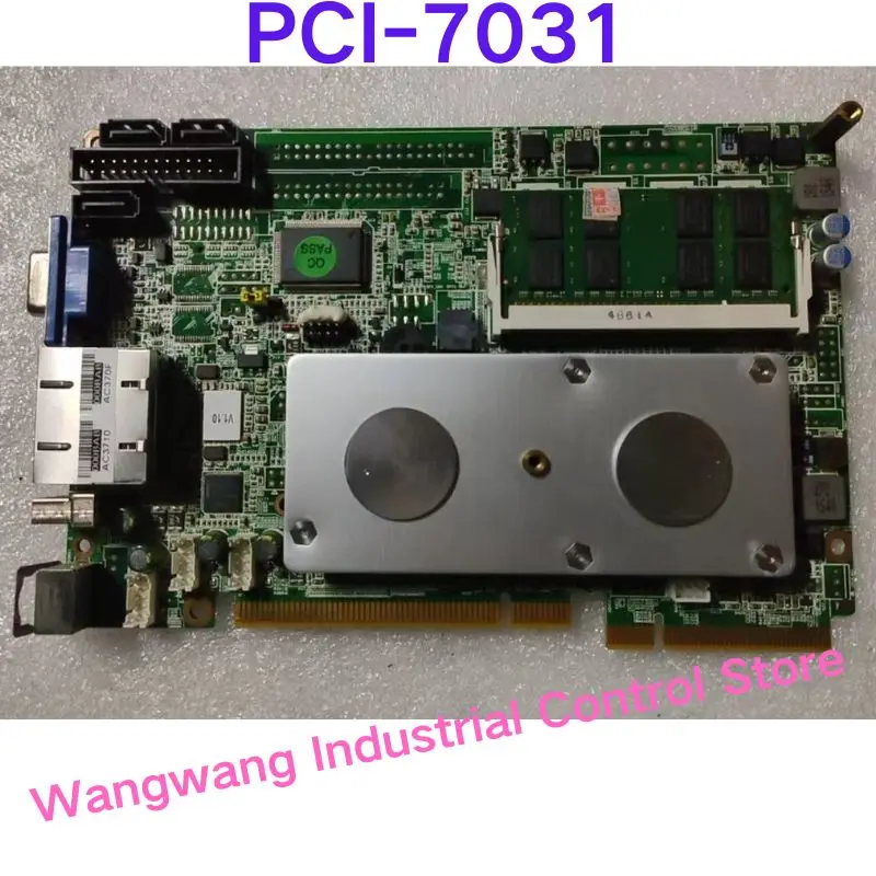 Second-hand test OK , Industrial control motherboard PCI-7031D PCI-7031 REV.B1 sends memory