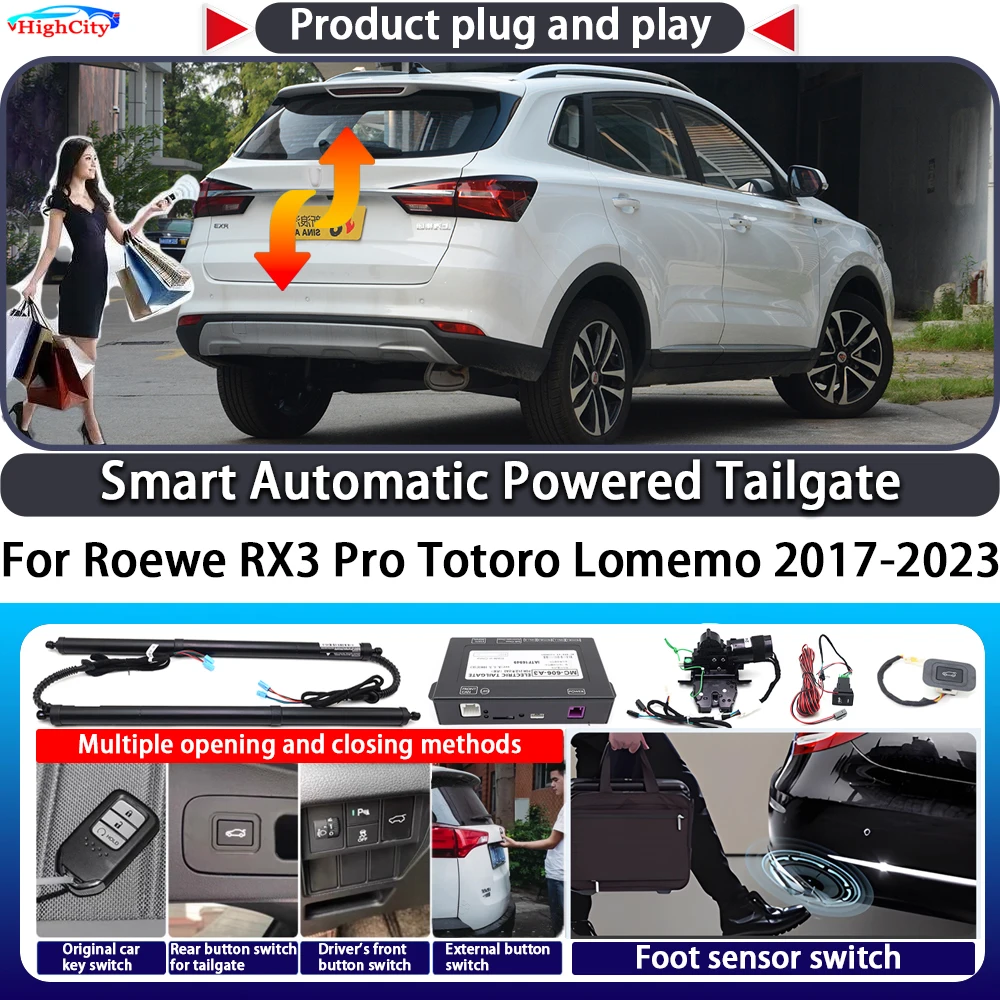 

For Roewe RX3 Pro Totoro Lomemo 2017-2023 Smart Automatic Powered Tailgate Key Control Trunk Close Kit Electric Power Tailgate