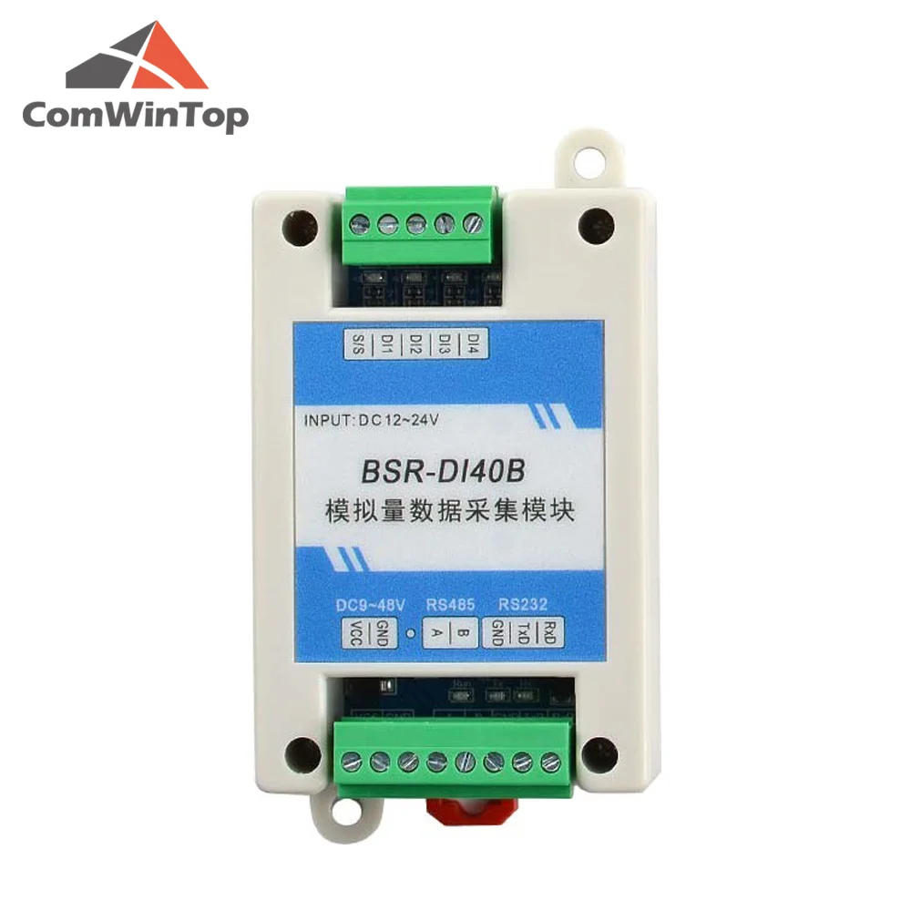 CWT-BSR 시리즈 Di / Do / 0-20mA / 0-10V / Pt100/termocouple-RS485 Modbus Rtu IO 모듈