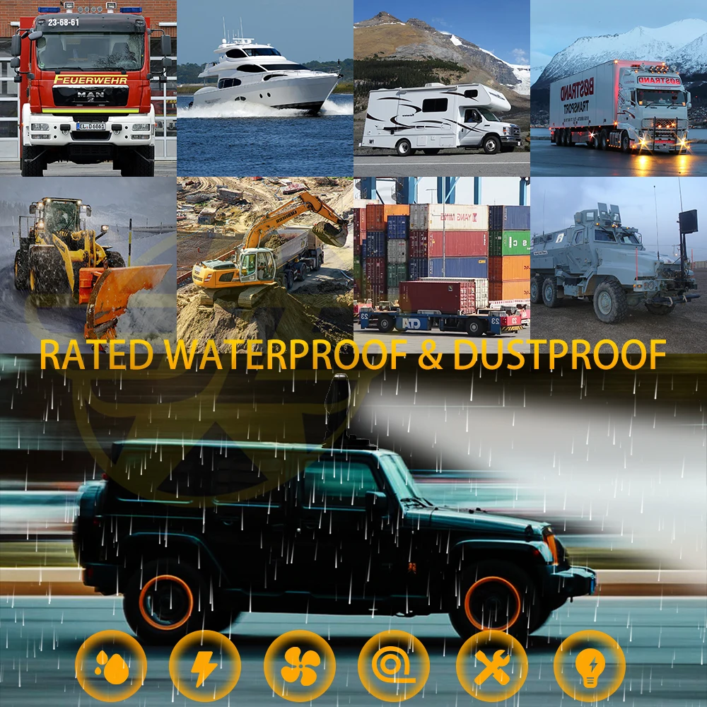 LED-Autodach-Nebelscheinwerfer für den Außenbereich, tragbares Fahrlicht, Marine 360°-Suchscheinwerfer