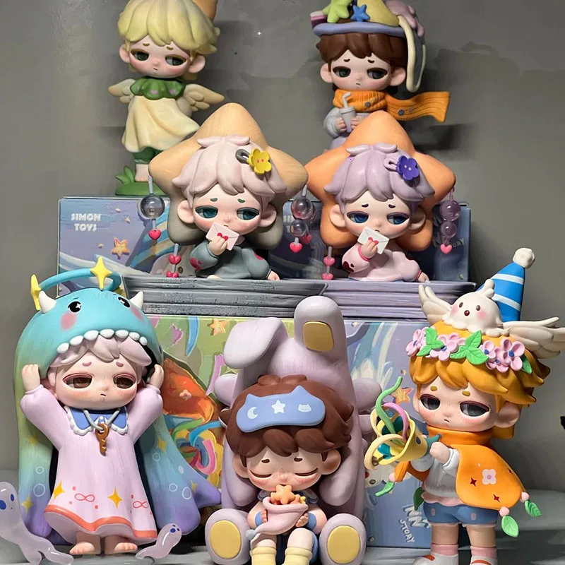 

Simontoys Xiaoman Mann Story Blind Box Figurines Collectible Toys Witty Series Trendy Collectables