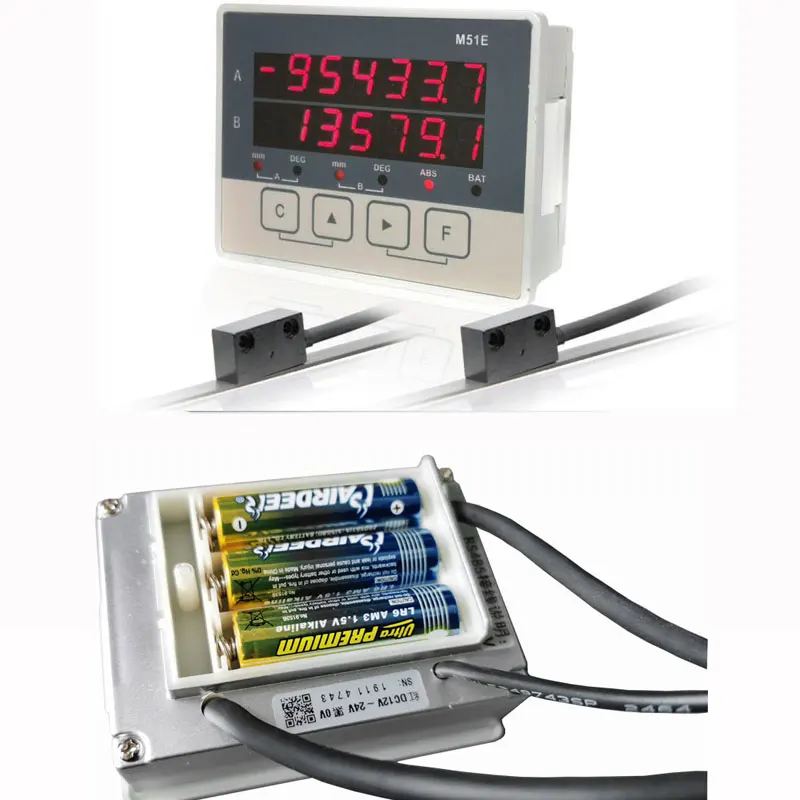 2 Axis Lcd Dro Lathe Milling Machine  High Precision  Linear Electronic Magnetic grid Ruler Magnetic Measuring Sensor