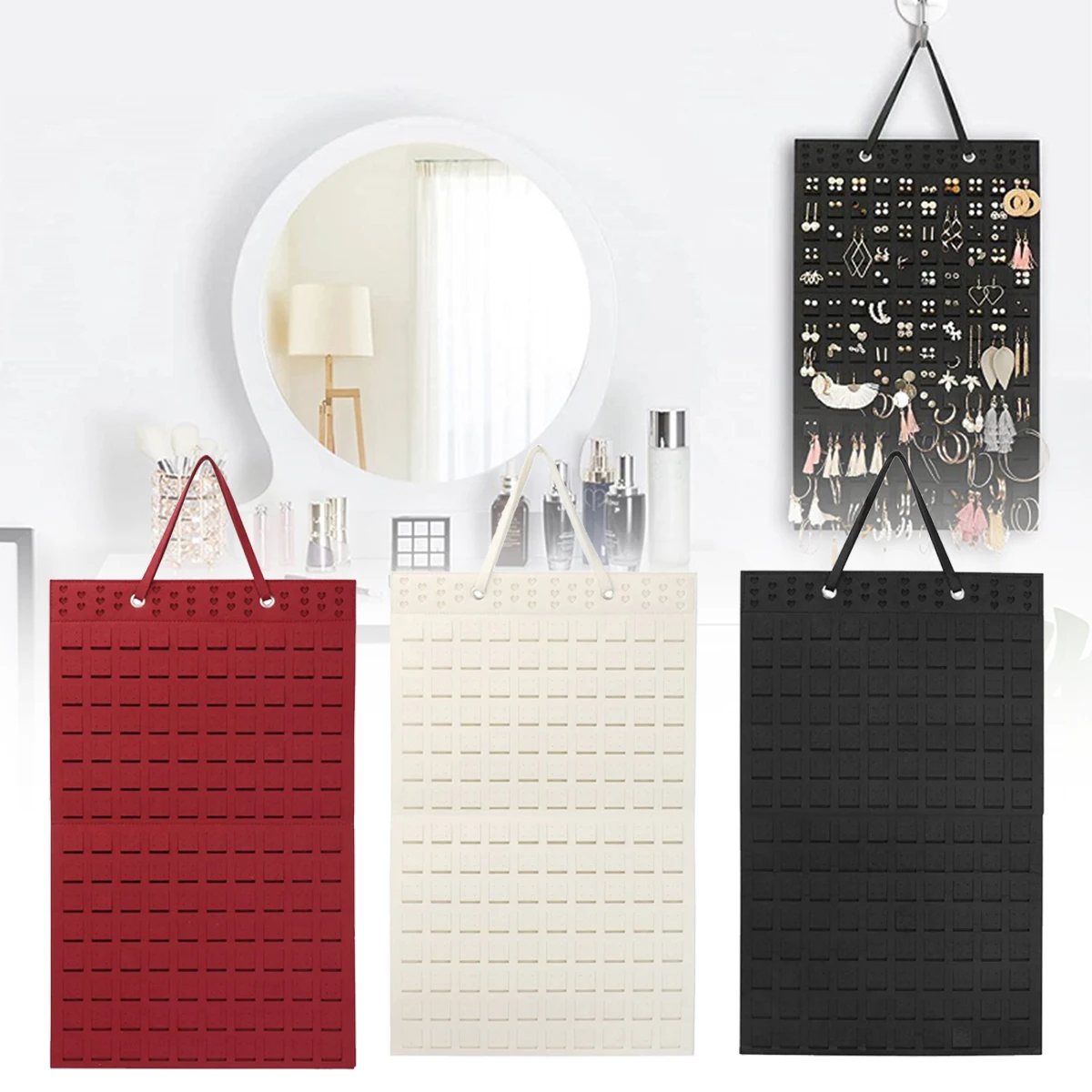 

Universal Wall Hanging Brooch Display Stand Felt Enamel Pin Badge Button Storage Holder Necklace Earring Hanging Organizer