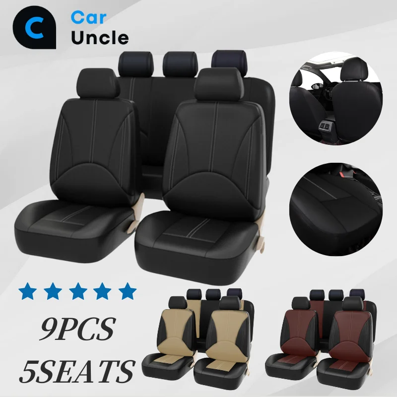 Universal PU Leather Spare Parts For Salon Quality Covers Seats Full Set Upholstery Fabric Interior Spare Parts Car Seat Cover