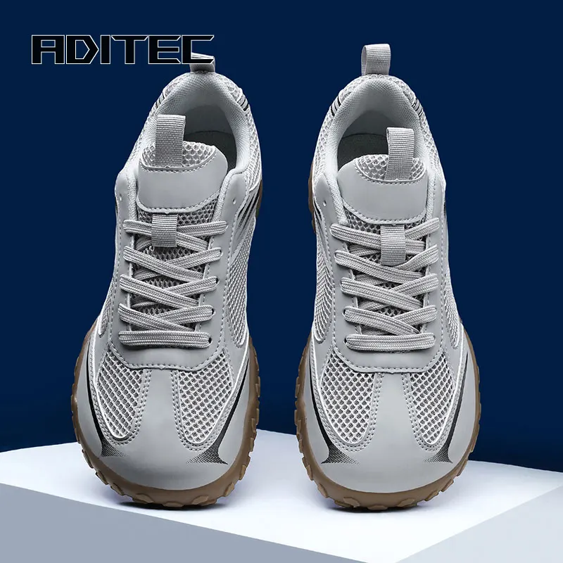 Wide-toe shoes, summer breathable mesh sports shoes, suitable for both men and women as outdoor travel shoes