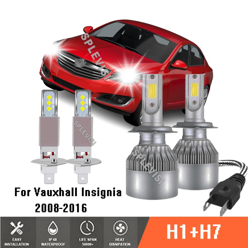 

4x 448 477 499 Clear White High Low Beam Headlight Bulbs Car Lamp For Vauxhall Insignia 2008-2016 2009 2010 2011 2012 2013