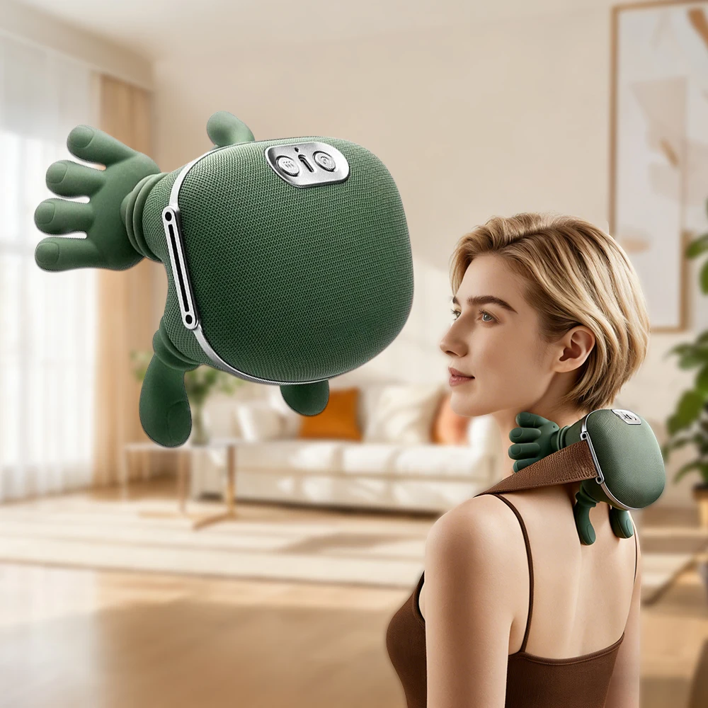 

Neck & Shoulder Massager Portable Shiatsu Neck and Shoulder Massager 4D Deep Tissue Kneading Massage Pillow for Muscle Relax