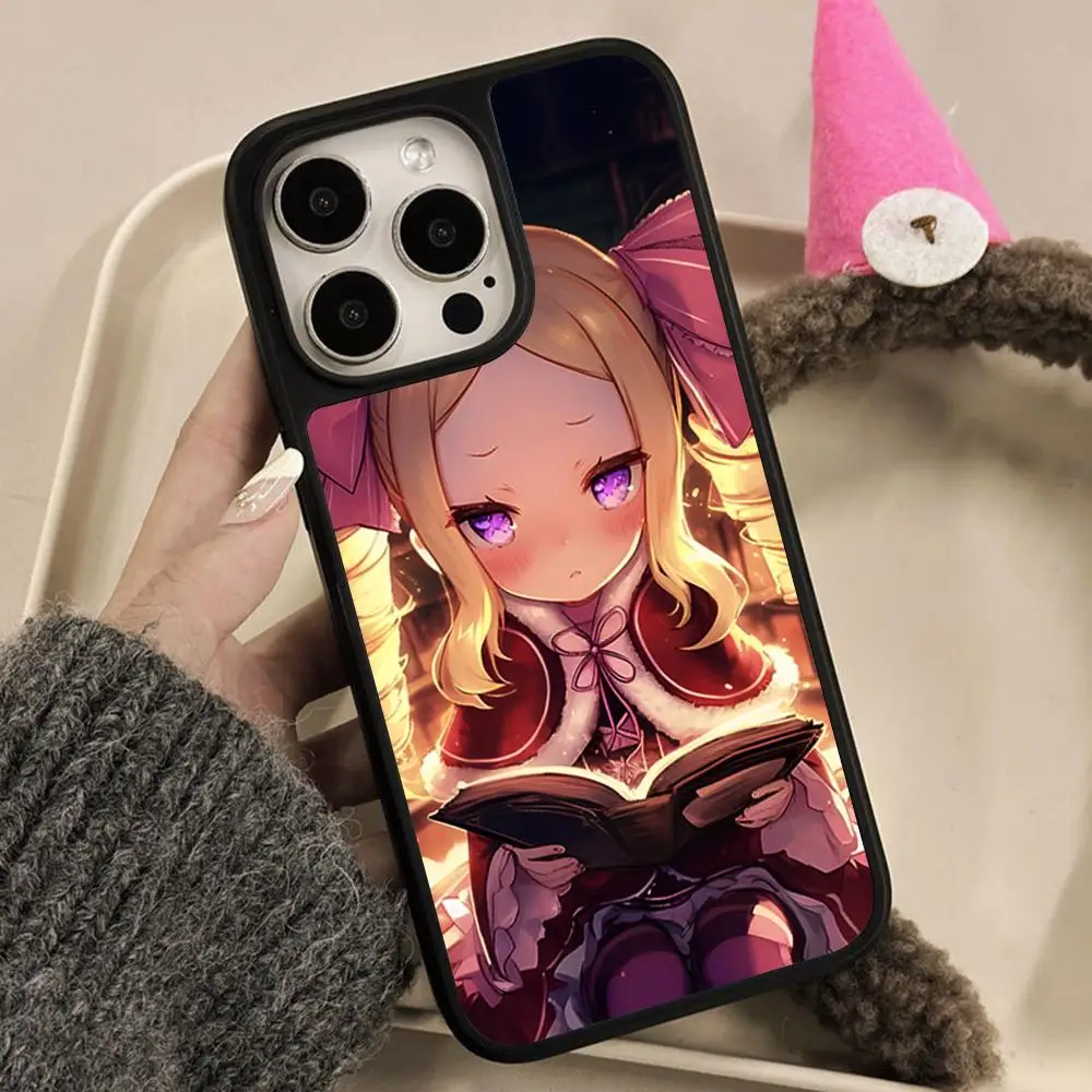 ReZero Beatrice Mobile Phone Case for iPhone 17 16 15 14 13 12 11 Air Pro Max Plus Matte Surface Colorful Cover Cover Luxury