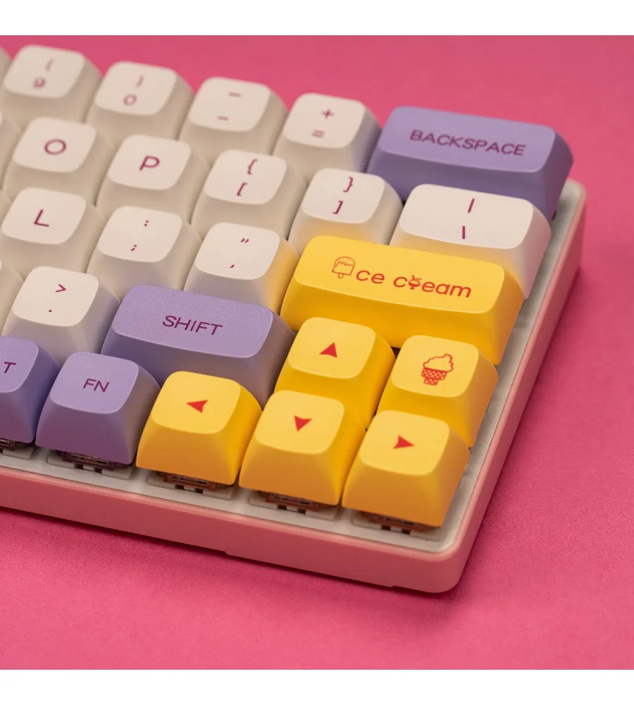 Ice Cream Theme XDA Height PBT Sublimation Keycap Contrast Macaron Gift