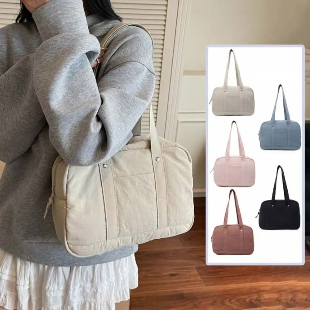 

Модная женская сумка на плечо в корейском стиле, большая вместительная сумка, повседневная сумка подмышки, однотонная простая женская сумка-тоут