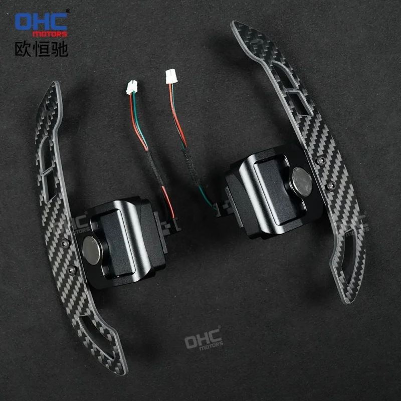 For Audi B9 Factory direct supply of matte true carbon fiber magnetic shift paddles ,  For 2015-2021 models