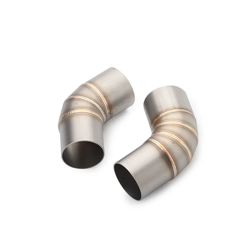 ل Ducati Monster 659 696 795 796 1100 الهروب نظام عادم الدراجة النارية الأوسط وصلة الأنابيب الخمار 51 مللي متر الانزلاق على ربط الأنابيب #4