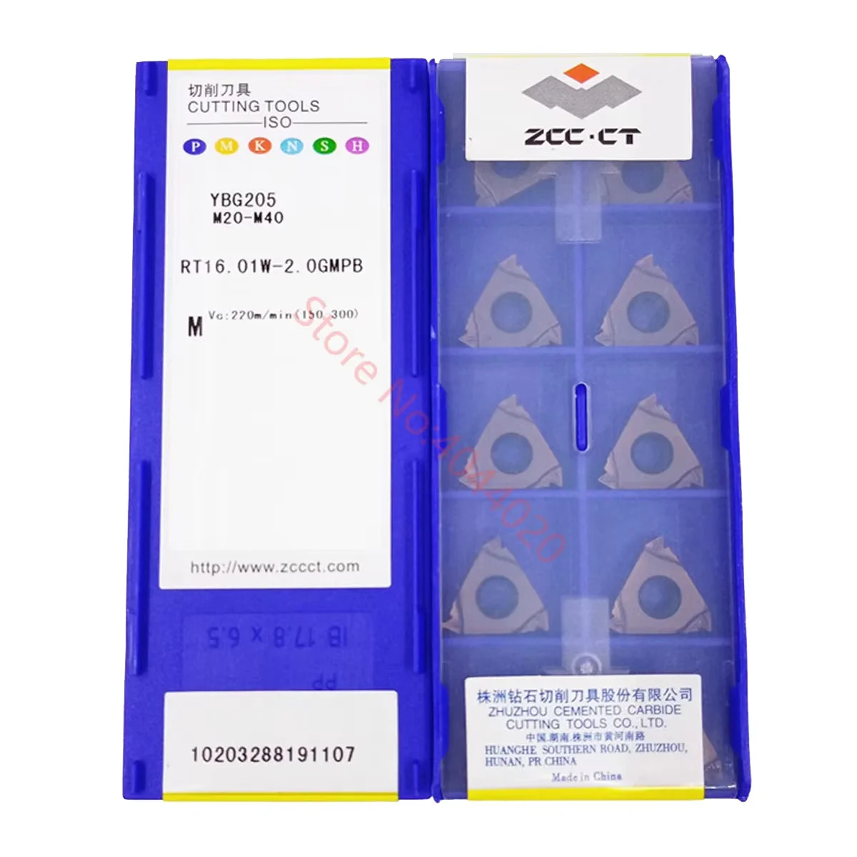 

ZCC.CT RT16.01W-2.0GMPB RT16.01W-2.5GMPB RT16.01W-3.0GMPB YBG205 Carbide Insert RT Inserts