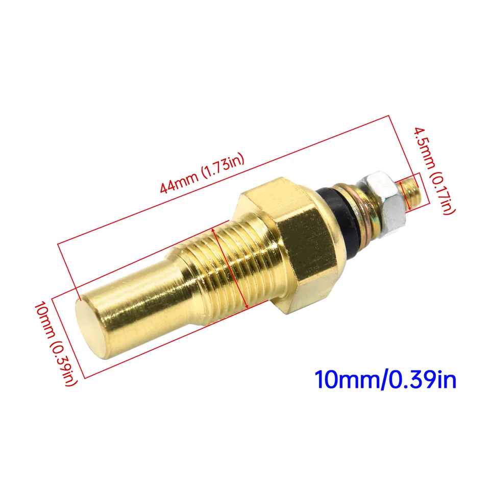 Medidor Eléctrico De Temperatura De Aceite De 52 Mm, Lente Ahumado LED, Rosca 1/8 NPT, Marca BuyAParts