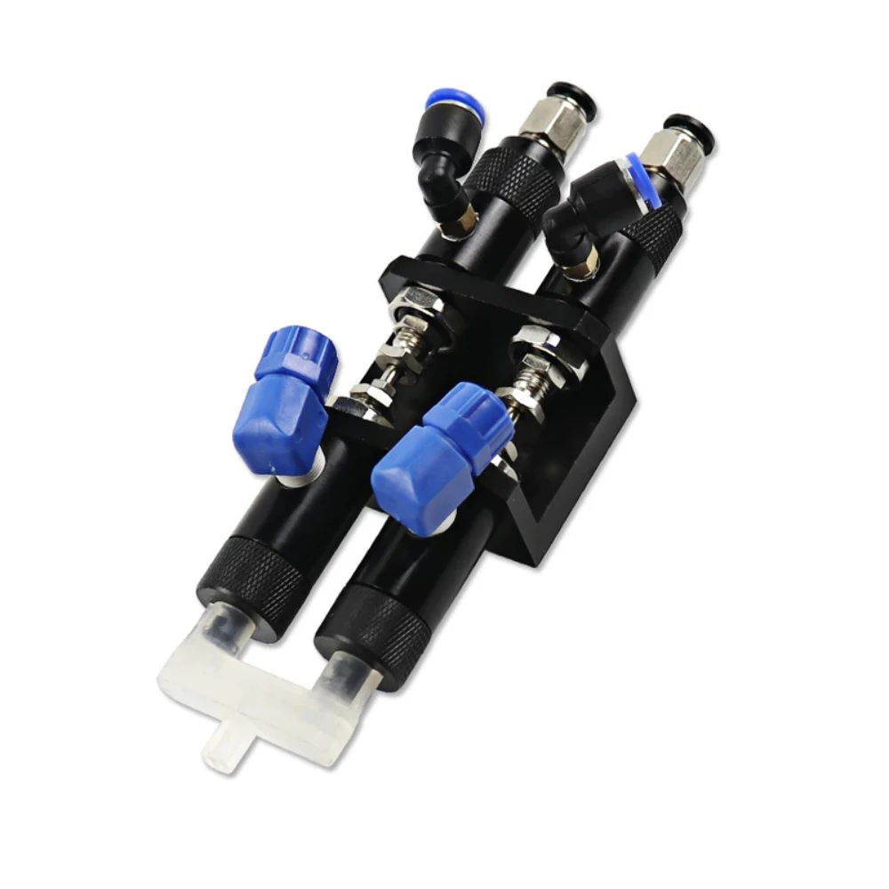 QLH-23AB Double Cylinder Suck-Back Two-Component Dispensing Valve, Pneumatic AB Adhesive Dispensing Valve for Automated Mixing