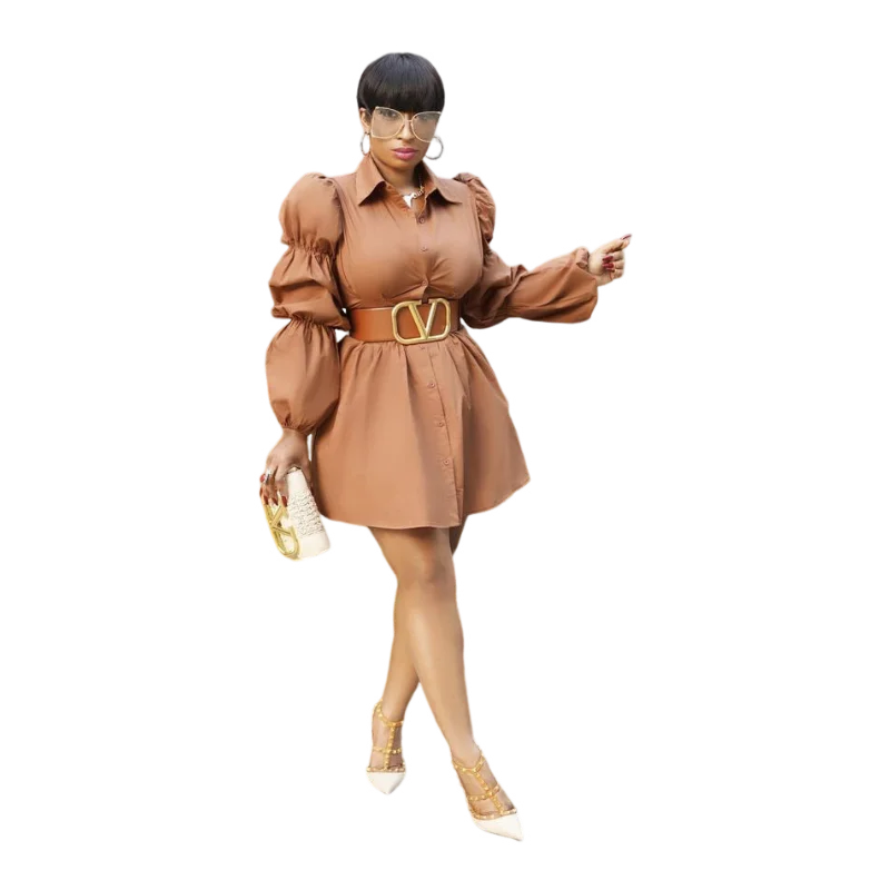 Hot Sale Fashion Cute Dresses For Women Sexy Elegant Ladies Shirt Dress