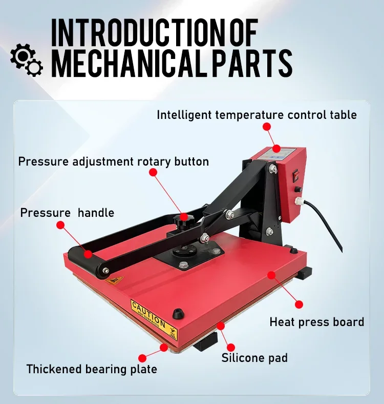 Mesin Press Panas Berkualitas Tinggi Harga Pabrik untuk Membuat Kaos dengan Mesin Transfer