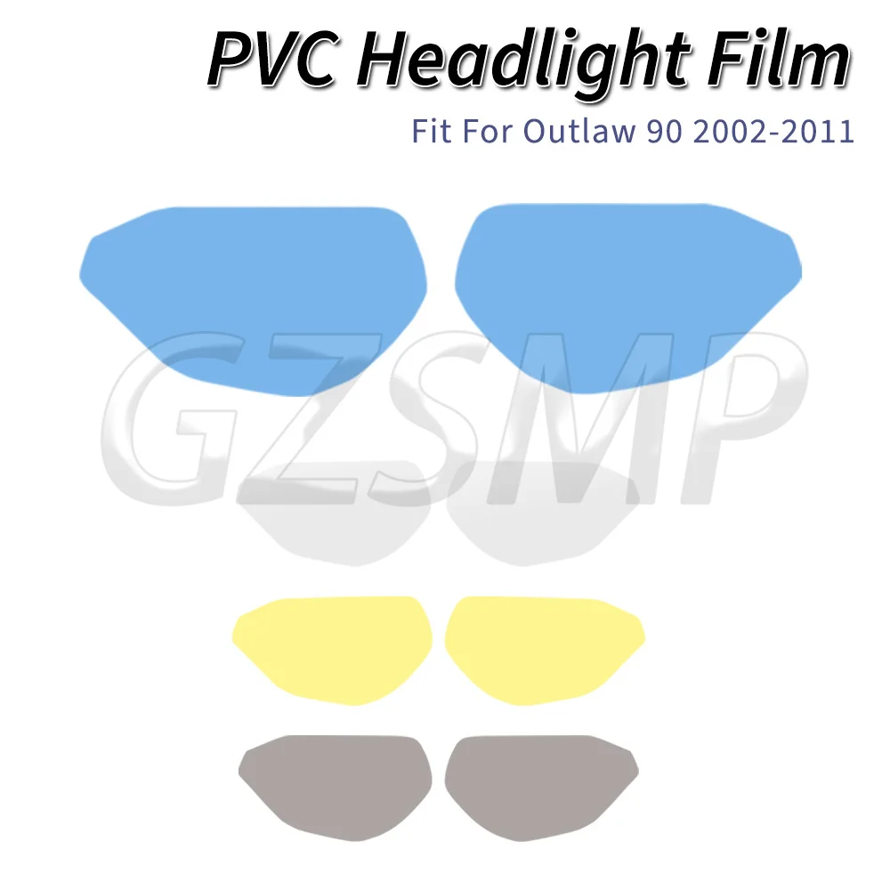ATV Front Fairings Headlight Sticker Anti Scratch Transparent Protection Film Fit for Polaris Outlaw 90 Outlaw 110 2016 -2024