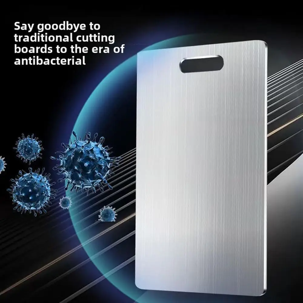 لوح تقطيع المطبخ من التيتانيوم على الوجهين، درجة طبية، غير لاصقة، 23.6 × 15.7 بوصة